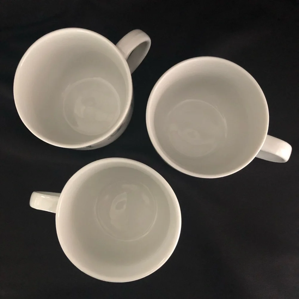 3 Crate&Barrel Coffee Shop Series Mugs Kathleen Wills - Mugs & Utensils Design